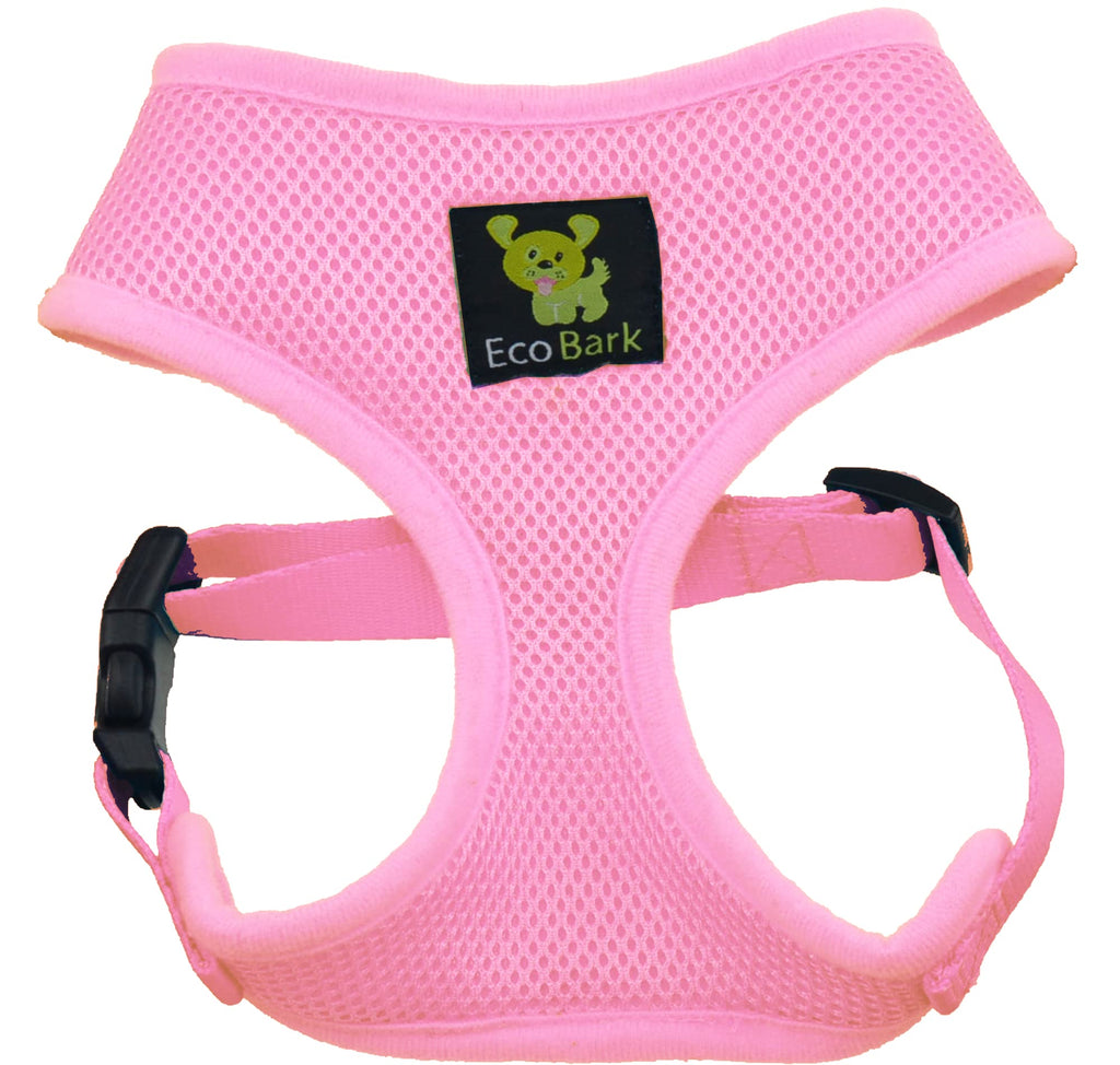 EcoBark Dog Harness XL Baby Pink – No Pull, Eco-Friendly, Over-the-Head Vest for Large Dogs