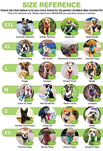 EcoBark Small Dog Harness - Yellow, Eco-Friendly Soft Mesh No-Pull Vest for 6-9 lbs Puppies