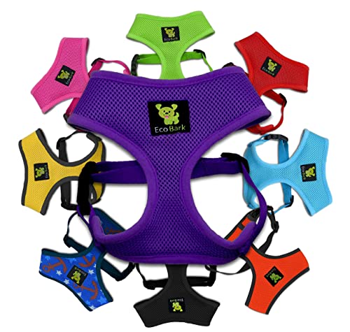 EcoBark XS Dog Harness for Tiny Dogs - Purple, No Pull, Eco-Friendly Vest Harness