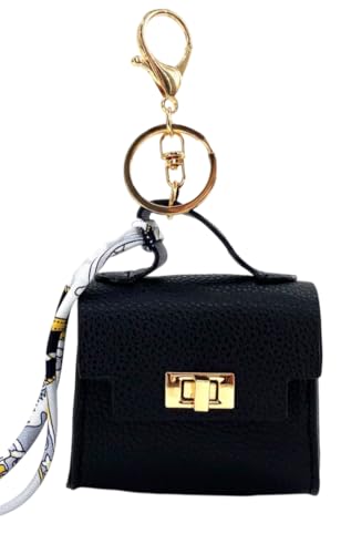 Everything Chic Barkin Poop Bag Holder – Designer Waste Bag Dispenser with Gold Hardware & Keychain Clip for Leash or Travel