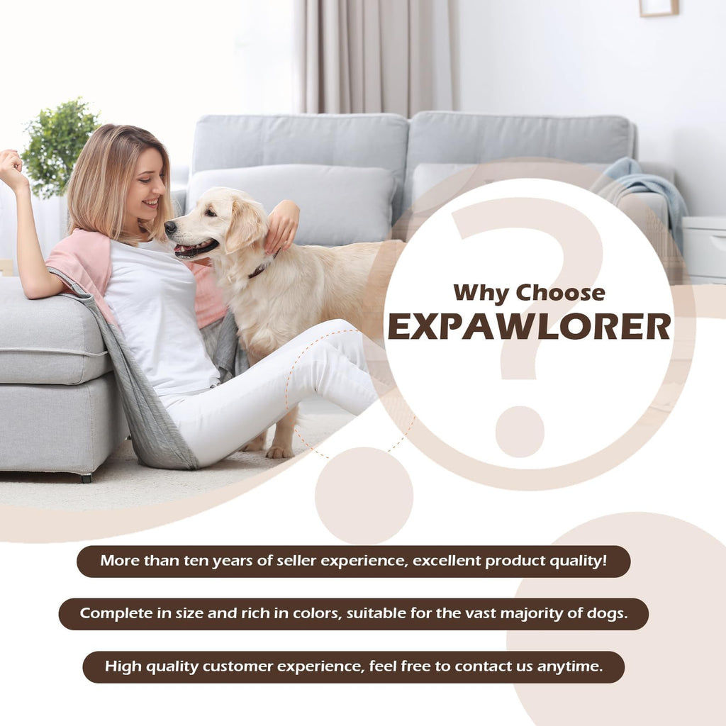 EXPAWLORER Large Black Dog Socks – Anti-Slip Paw Protectors with Grippers for Hot Pavement and Hardwood Floors