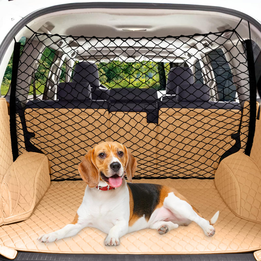 Extra Large Dog Car Barrier Net – 47.2x27.5 Inch PET Divider for Trucks, SUVs, Sedans
