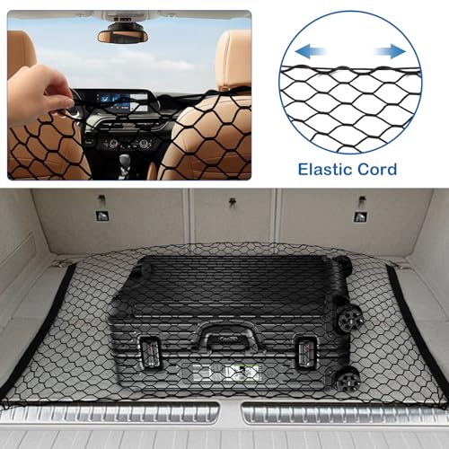 Extra Large Dog Car Barrier Net – 47.2x27.5 Inch PET Divider for Trucks, SUVs, Sedans