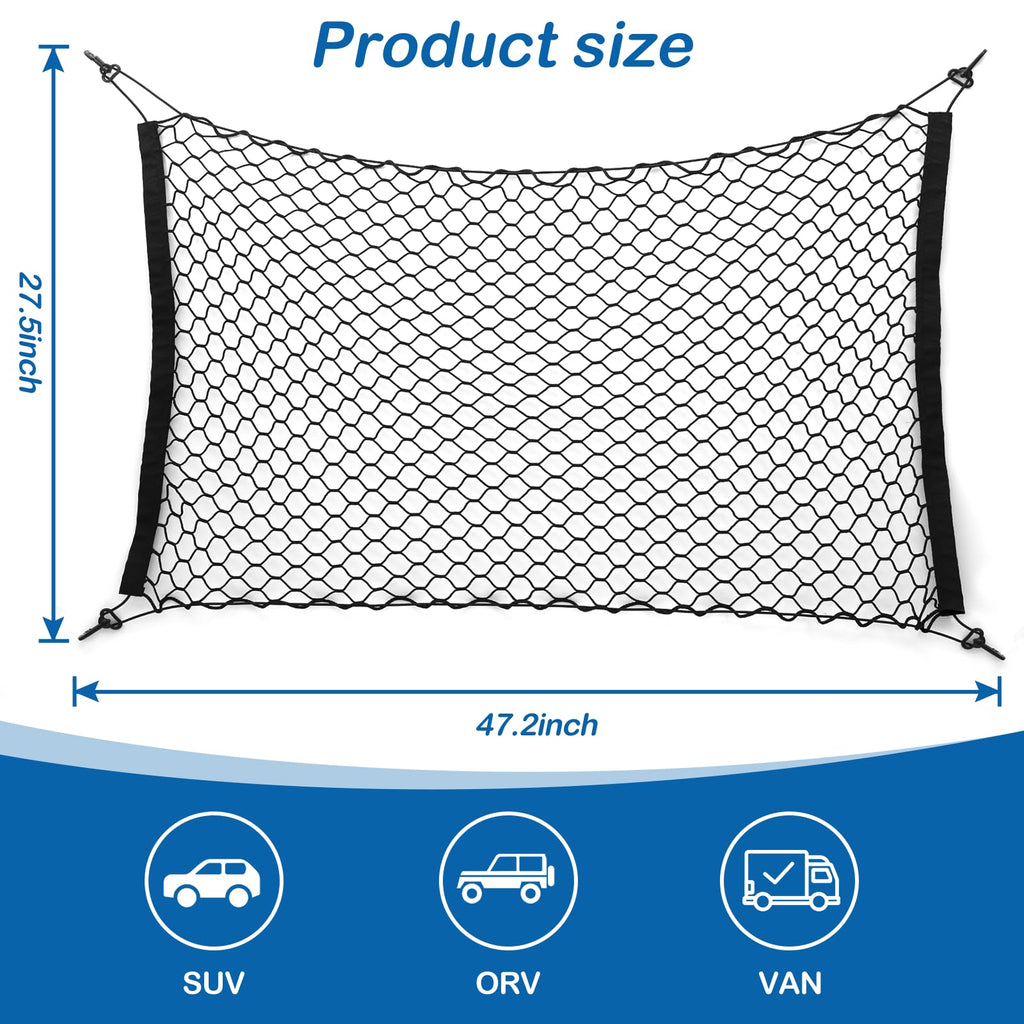 Extra Large Dog Car Barrier Net – 47.2x27.5 Inch PET Divider for Trucks, SUVs, Sedans