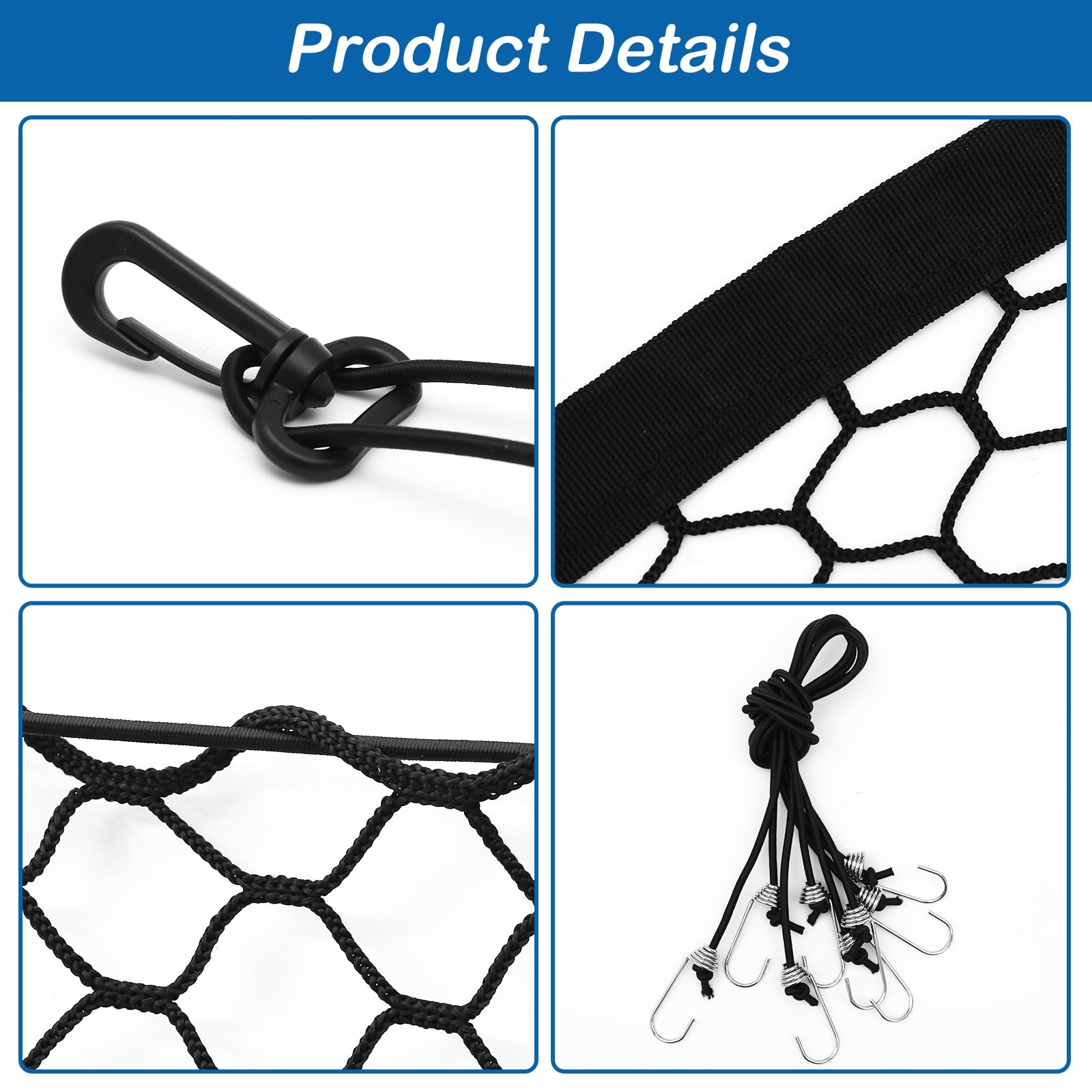 Extra Large Dog Car Barrier Net – 47.2x27.5 Inch PET Divider for Trucks, SUVs, Sedans