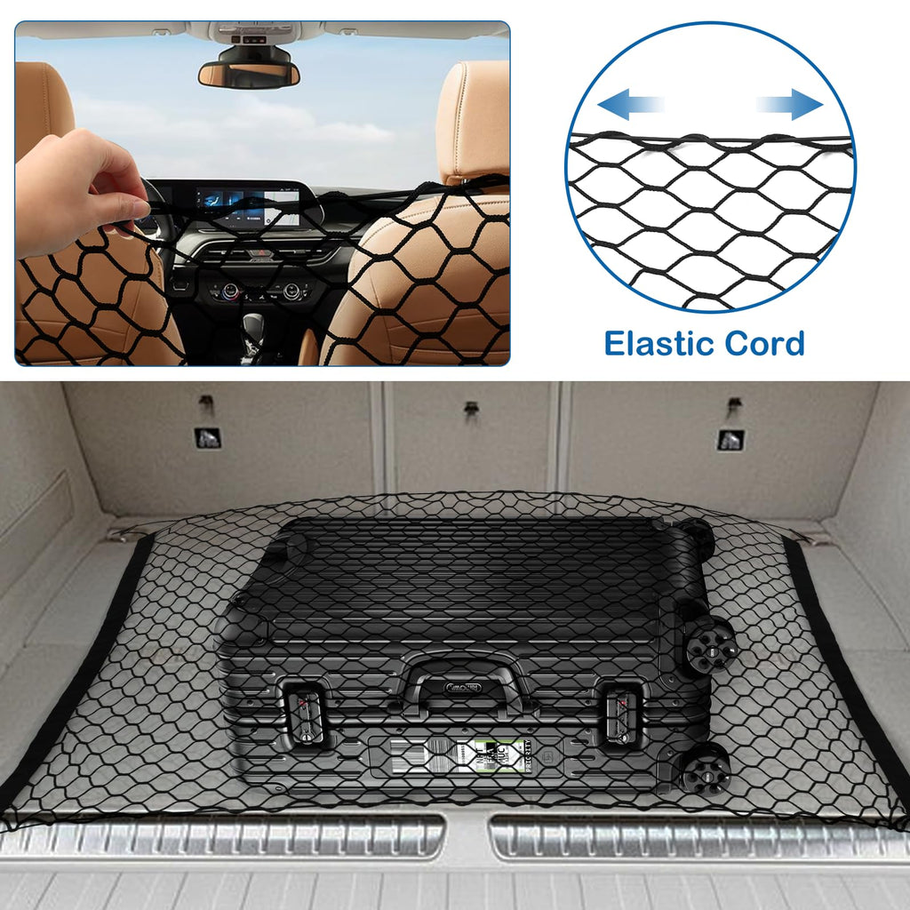 Extra Large Dog Car Barrier Net – 47.2x27.5 Inch PET Divider for Trucks, SUVs, Sedans