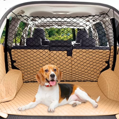 Extra Large Dog Car Barrier Net – 47.2x27.5 Inch PET Divider for Trucks, SUVs, Sedans