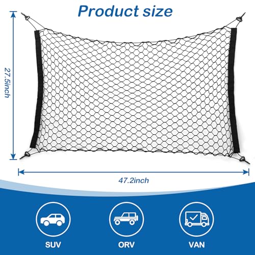 Extra Large Dog Car Barrier Net – 47.2x27.5 Inch PET Divider for Trucks, SUVs, Sedans