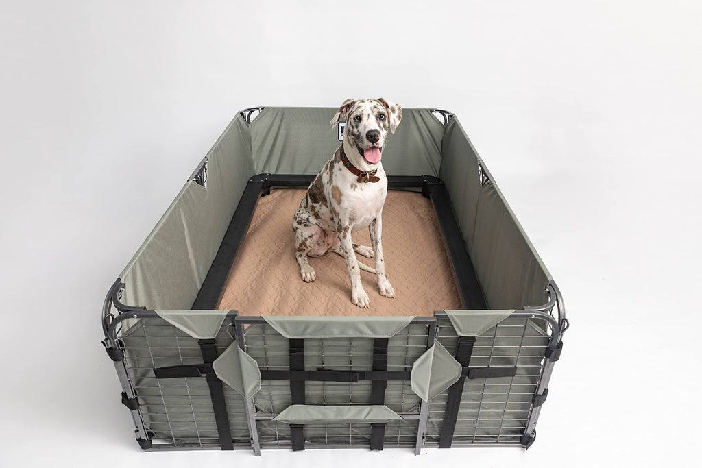 EZwhelp 47" x 47" Washable Dog Pee Pad - Reusable Waterproof Training Pad for Pets, Coffee Brown, Polyester, Machine Washable