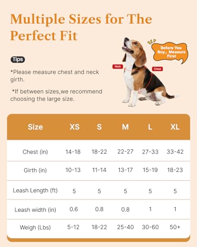FAYOGOO Service Dog Vest – Escape-Proof, Lightweight No-Pull Harness with Adjustable Chest Strap for Small to Large Dogs
