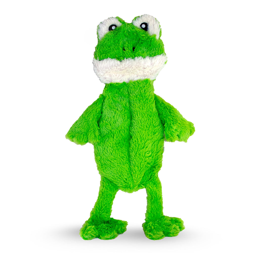 FGA MARKETPLACE Frog Flat No-Stuffing No-Squeak Plush Dog Toy, 21 Inches, for Small and Medium Dogs
