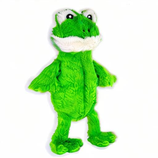 FGA MARKETPLACE Frog Flat No-Stuffing No-Squeak Plush Dog Toy, 21 Inches, for Small and Medium Dogs