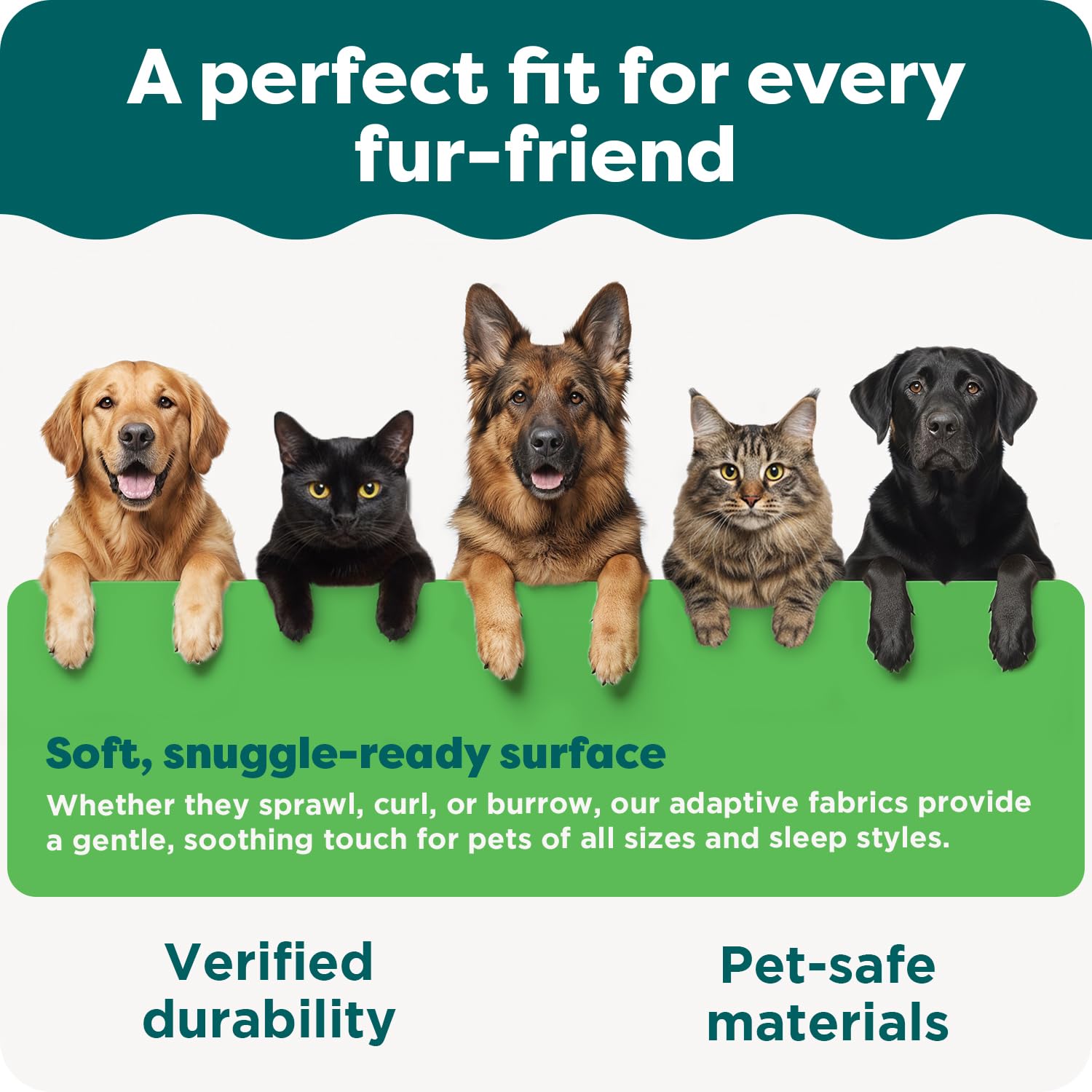 FurHaven Small Dog Bed Bolster Crate Pad – Sherpa Fleece, Machine Washable, Cream, 24x18x2.25 Inches