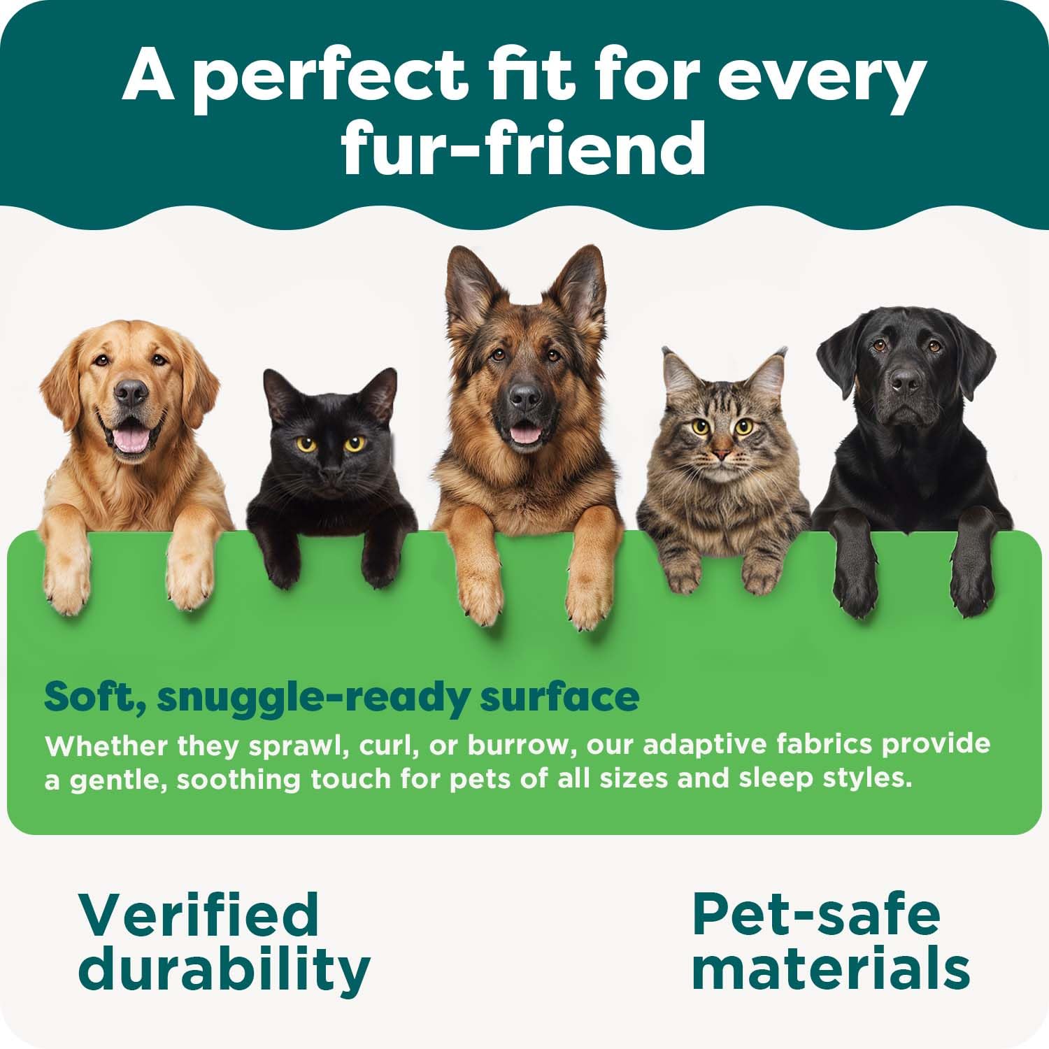 Furhaven Small Dog Bed – Washable Sherpa Fleece Bolster Crate Pad for Small Dogs & Cats, Gray, 24x18x2.3 Inches