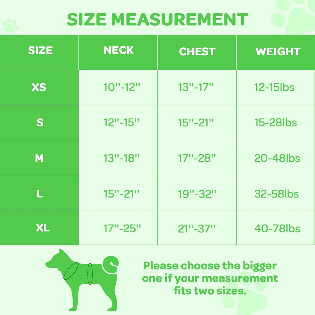 FURRYFECTION Plaid Dog Harness for Small Dogs - Reflective No Pull Vest with Front Clip and Leash (Green, S)