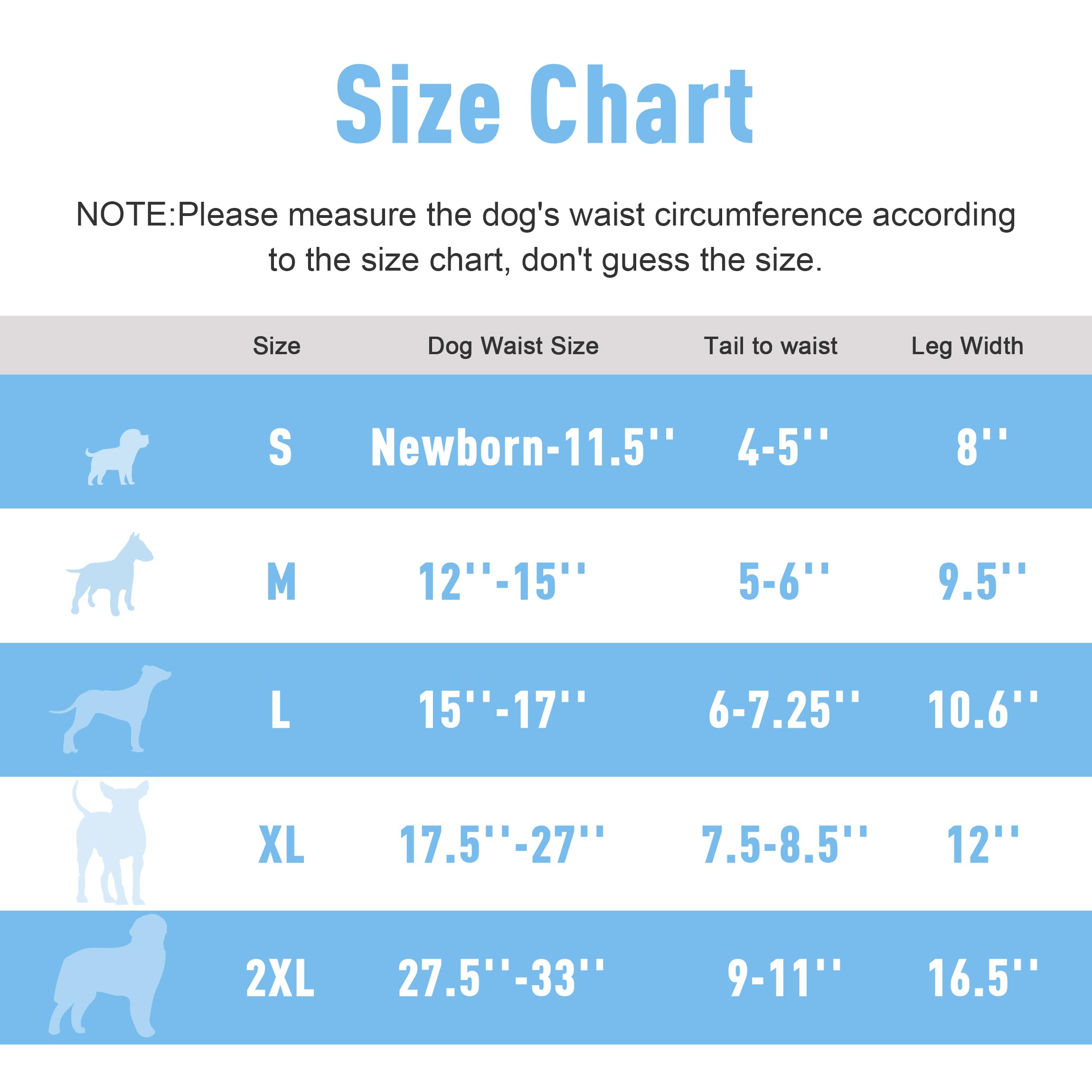 Fuz Bigaza Washable Dog Diapers 3 Pack - Reusable Female Dog Diapers for Heat, Medium (Giraffe, Tucan, Fox)