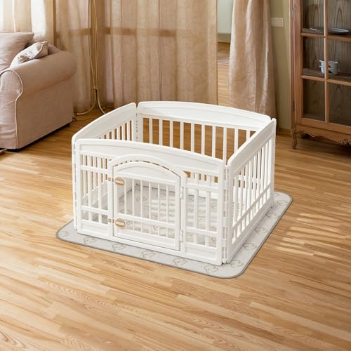 FXW Washable Dog Pee Pad, 39-Inch Square, Khaki, Leak-Proof & Non-Slip, 1 Pack