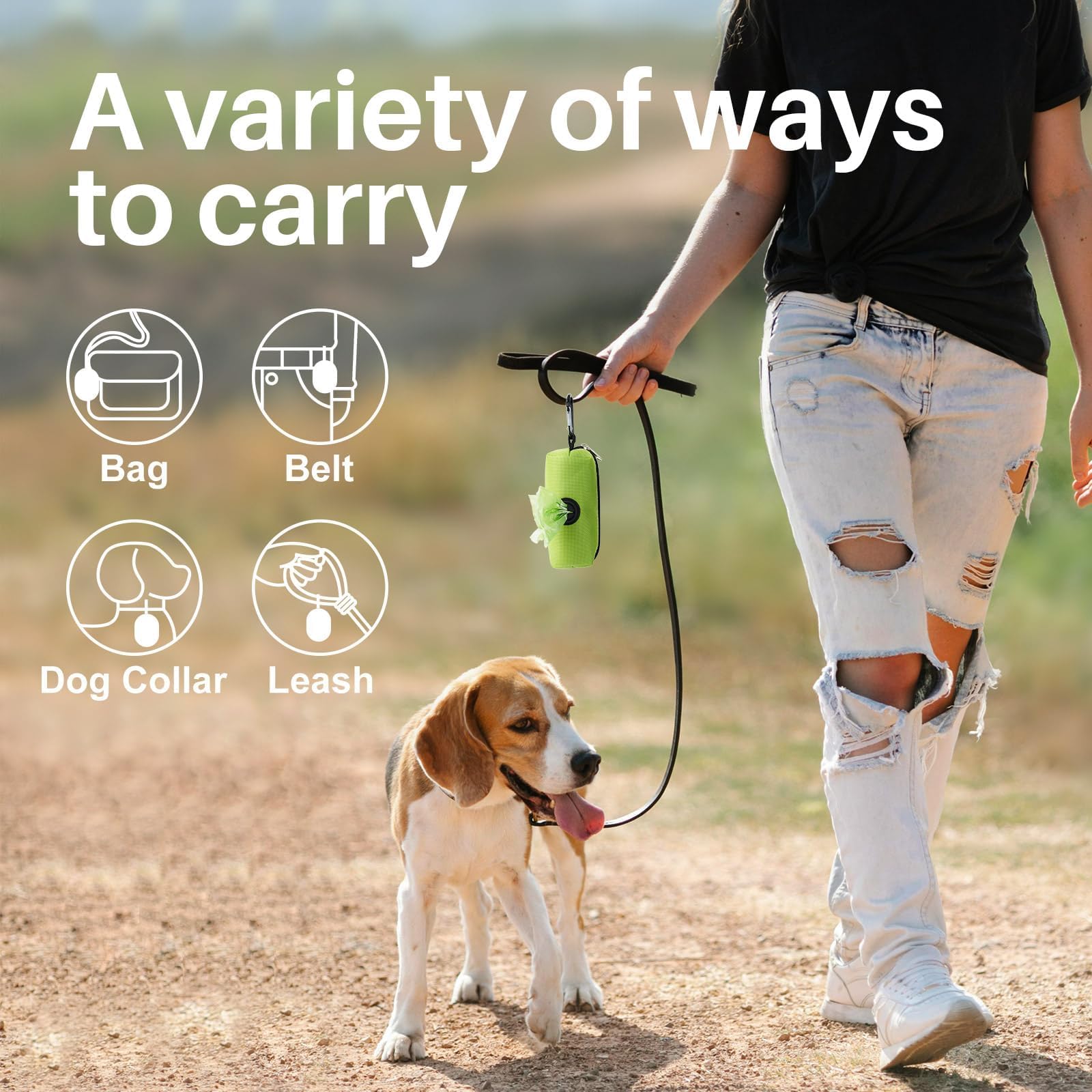 Gardner Pet Pine Scented Dog Poop Bags with Tissue Design, 288 Counts, Leak Proof, Extra Thick, Includes Dispenser, Recycled Materials