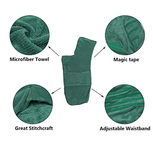 Geyecete Pineapple Grid Fast Drying Dog Bath Towel - Large, Green, Super Absorbent