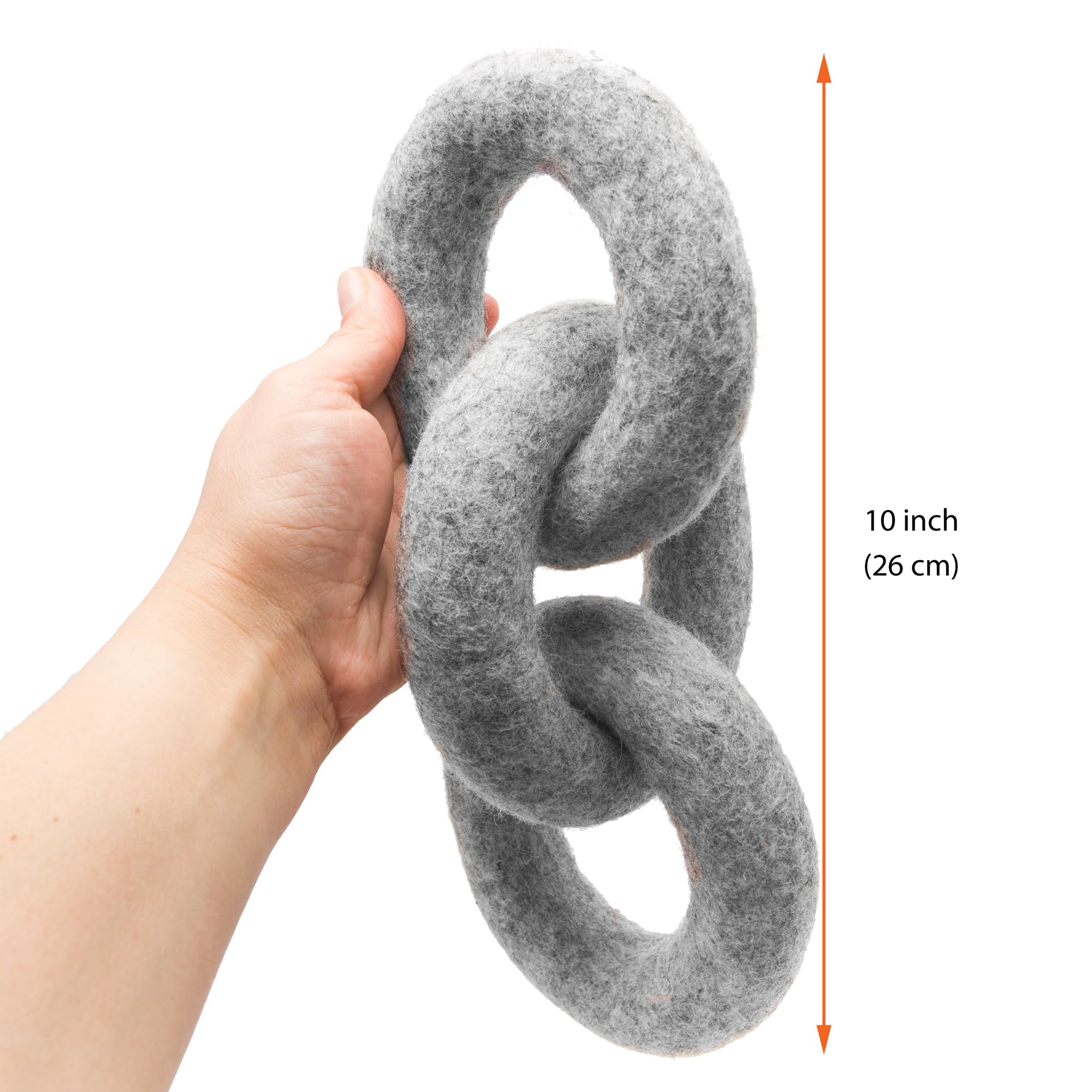 Glaciart One Felted Wool Dog Chew Rings – Natural, Durable Chew Toy for All Dog Sizes