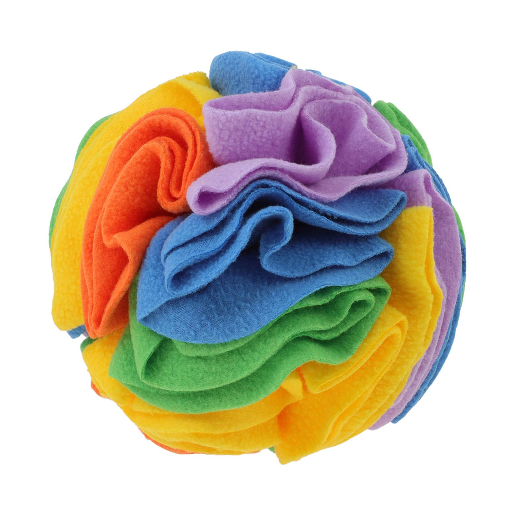 GLIDESMOOTH Snuffle Ball for Dogs – Interactive Treat Toy for Small Breeds & Puppies (Medium, Colorful)