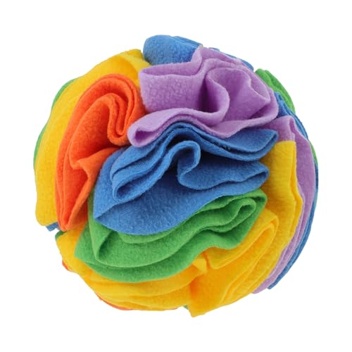 GLIDESMOOTH Snuffle Ball for Dogs – Interactive Treat Toy for Small Breeds & Puppies (Medium, Colorful)