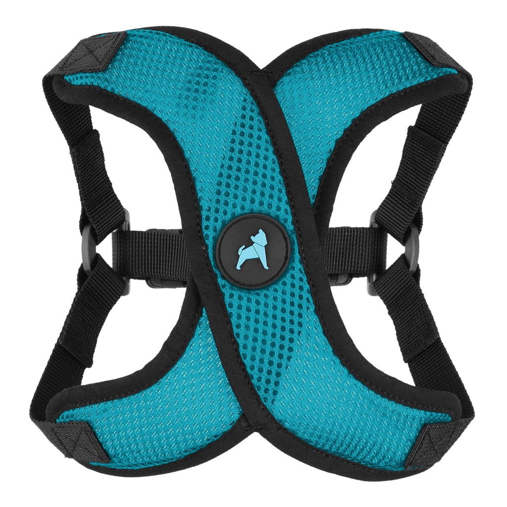 Gooby Comfort X Step in Lite Dog Harness - Turquoise, Small - Choke Free & Escape Free Mesh Harness