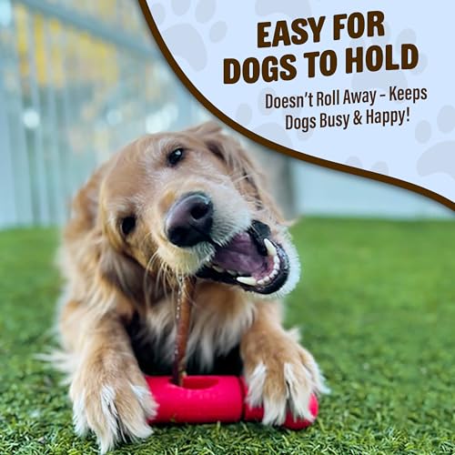 GoSports Chew Champ Bully Stick Holder – Safe Chewing for Large Dogs, 8 Inch, Durable Nylon