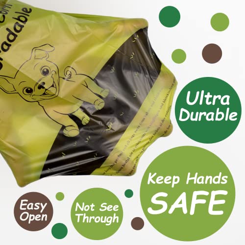Greener Walker 540-Count Poop Bags for Dogs – Leak-Proof, Extra Thick, Cornstarch Blend (Green)