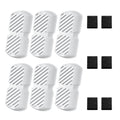 GROOKPET Dog Water Fountain Filters – 12-Pack Replacement with 6 Filters and 6 Sponges for 7L Fountain