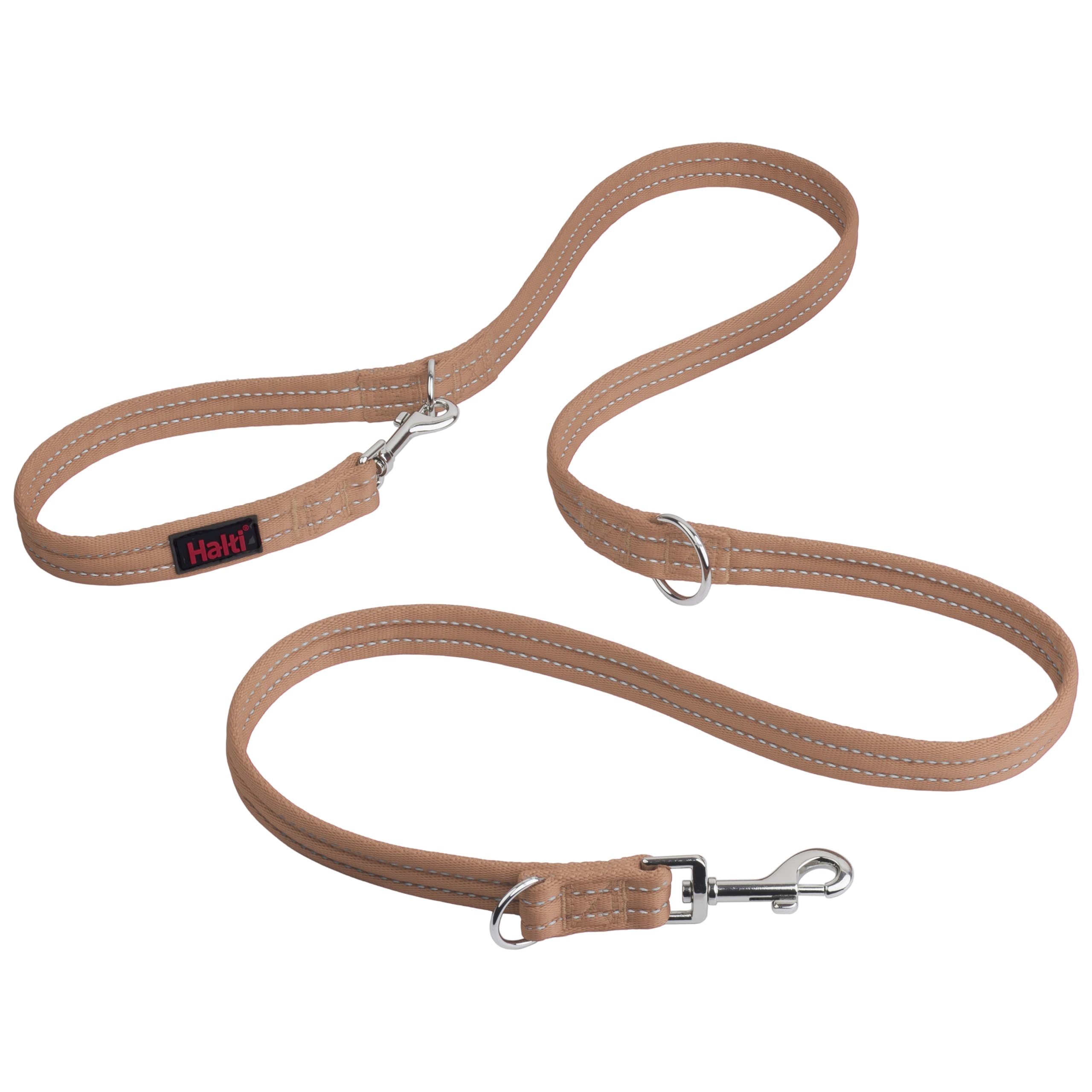 Halti Training Leash - Double-Ended Dog Leash for Anti-Pulling, Desert Sand, Small (2m)