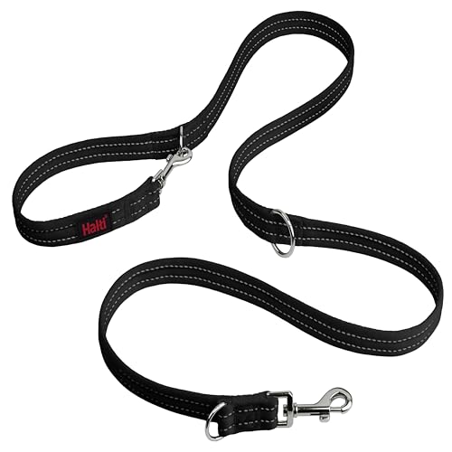 Halti Training Leash – Double-Ended Anti-Pull Leash for Small Dogs, 2m, Black