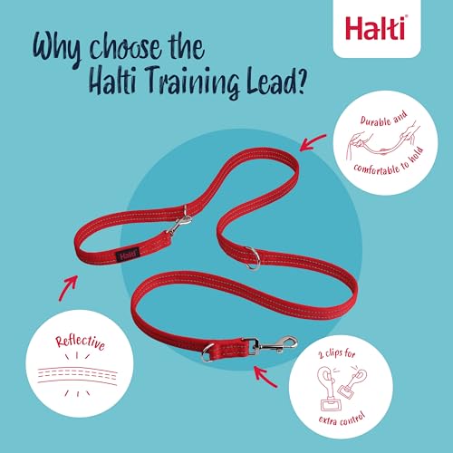 Halti Training Leash: Red, Small, 2m – 7 Ways to Use for No-Pull Training