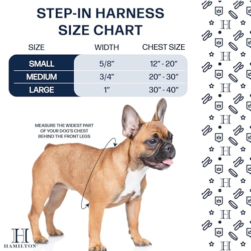 Hamilton Adjustable Nylon Dog Harness - Red, Size Small (5/8" x 12-20") for Puppies and Small Breeds
