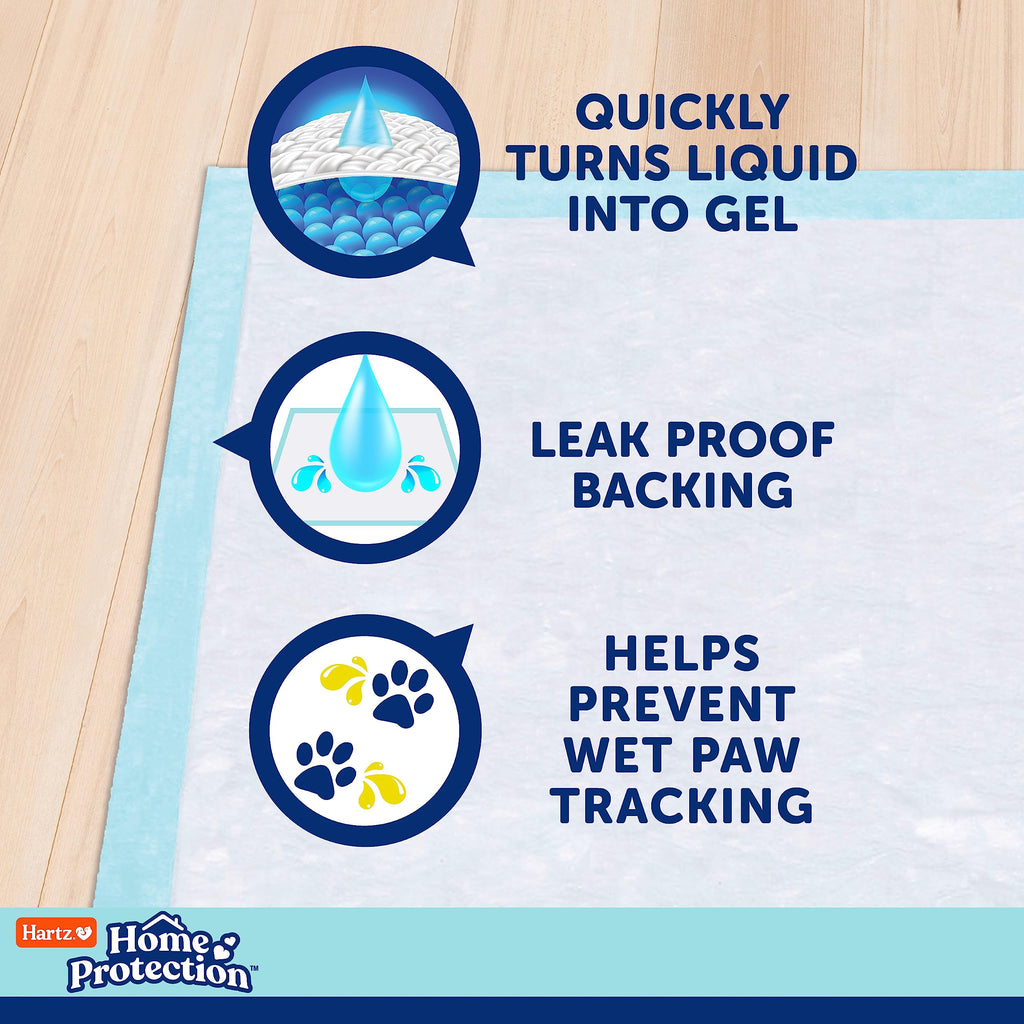 Hartz Home Protection XL Dog Pads, 30 Count, Mountain Fresh Scent, Super Absorbent with FlashDry Technology
