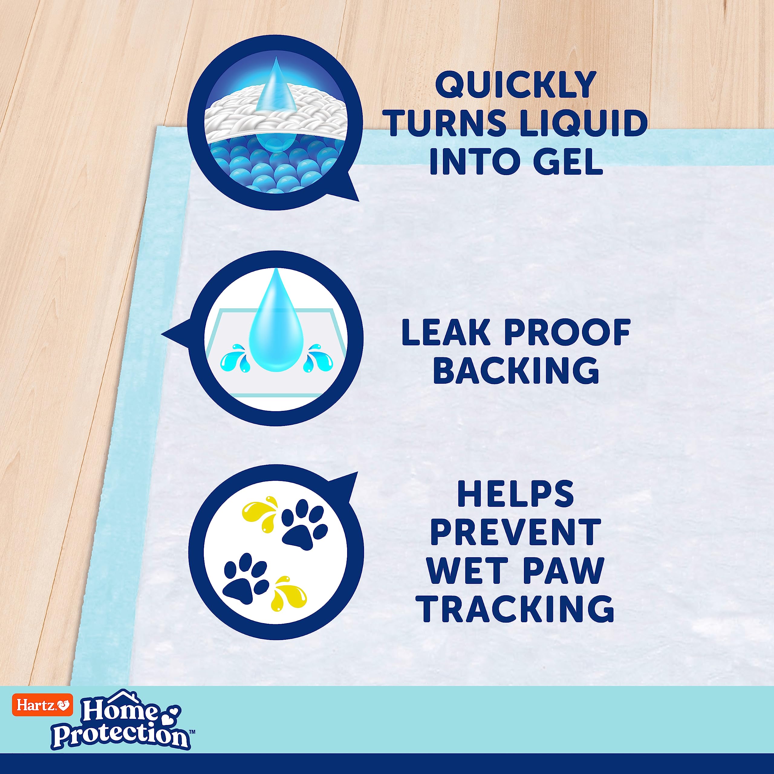 Hartz Home Protection XL Dog Pads, 30 Count, Mountain Fresh Scent, Super Absorbent with FlashDry Technology