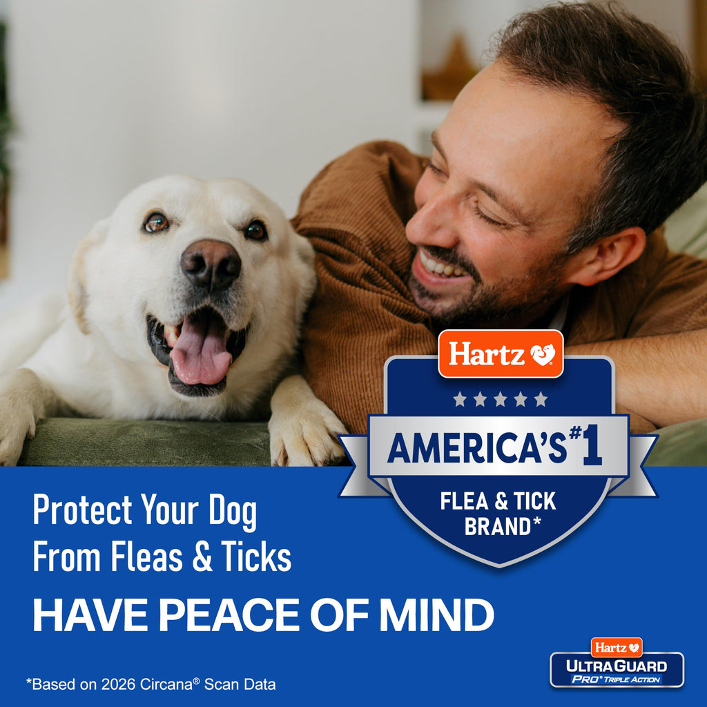 Hartz UltraGuard Pro Flea & Tick Topical Treatment for Large Dogs (61-150 lbs) - 3 Month Supply