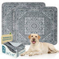 Homimp 2-Pack Reusable Dog Pee Pads, 36x41 Inch Washable Puppy Pads, Leakproof, Non-Slip, Grey