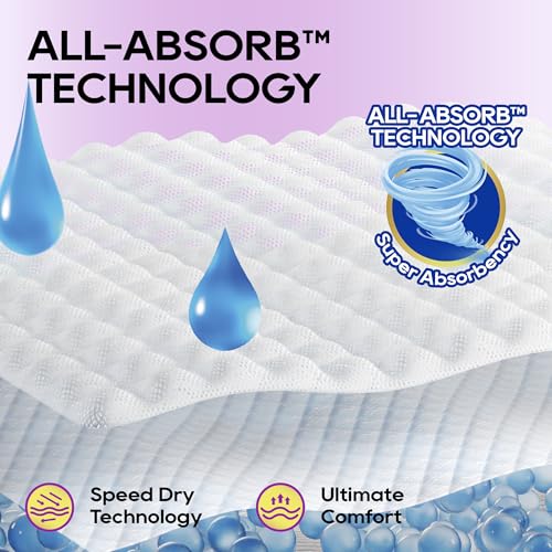 HONEY CARE All-Absorb Disposable Dog Diapers, Extra Small, 50 Count – Super Absorbent with Wetness Indicator