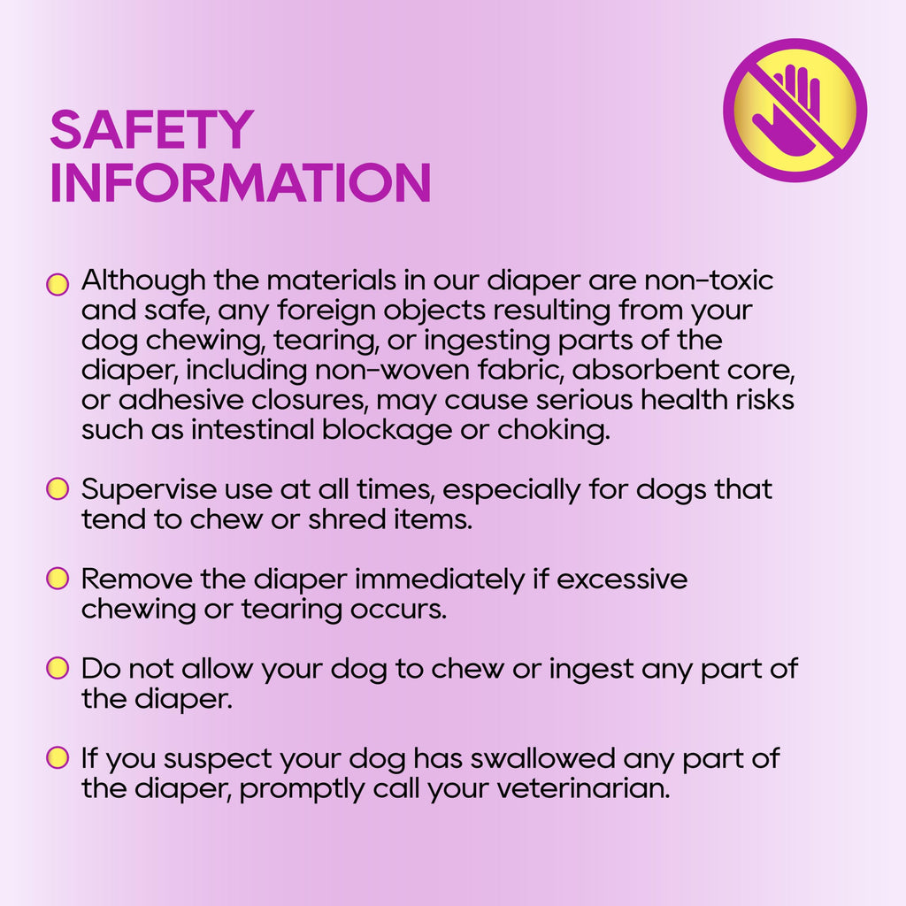 HONEY CARE All-Absorb Disposable Dog Diapers, Extra Small, 50 Count – Super Absorbent with Wetness Indicator