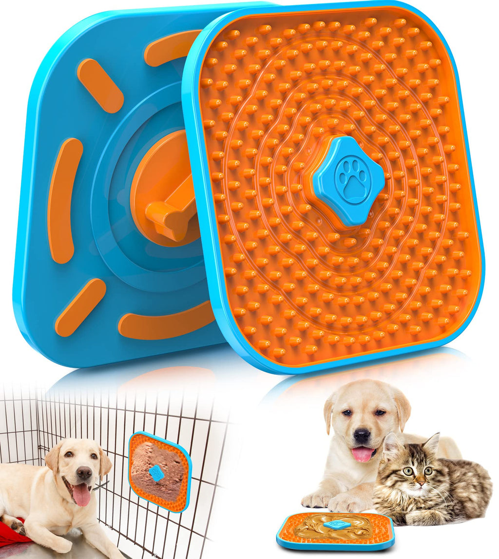 HOPET Dog Lick Mat for Anxiety Relief, Slow Feeding & Crate Training - TPR Silicone, Dishwasher Safe