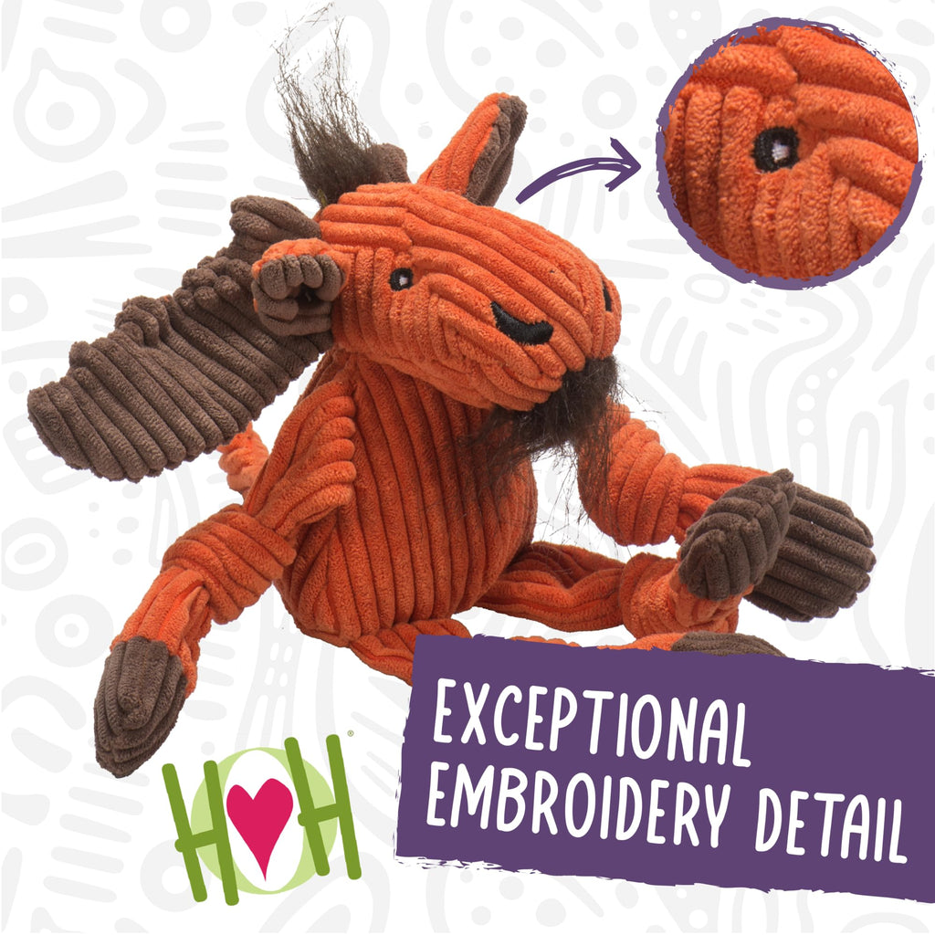 HuggleHounds Henry Hedgehog Plush Dog Toy - Small Soft Fleece Stuffed Toy for Fetch and Cuddle