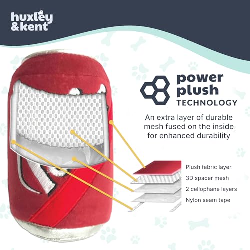Huxley & Kent Pup-eroni Pizza Large Plush Dog Toy with Squeaker & Crinkle – Machine Washable