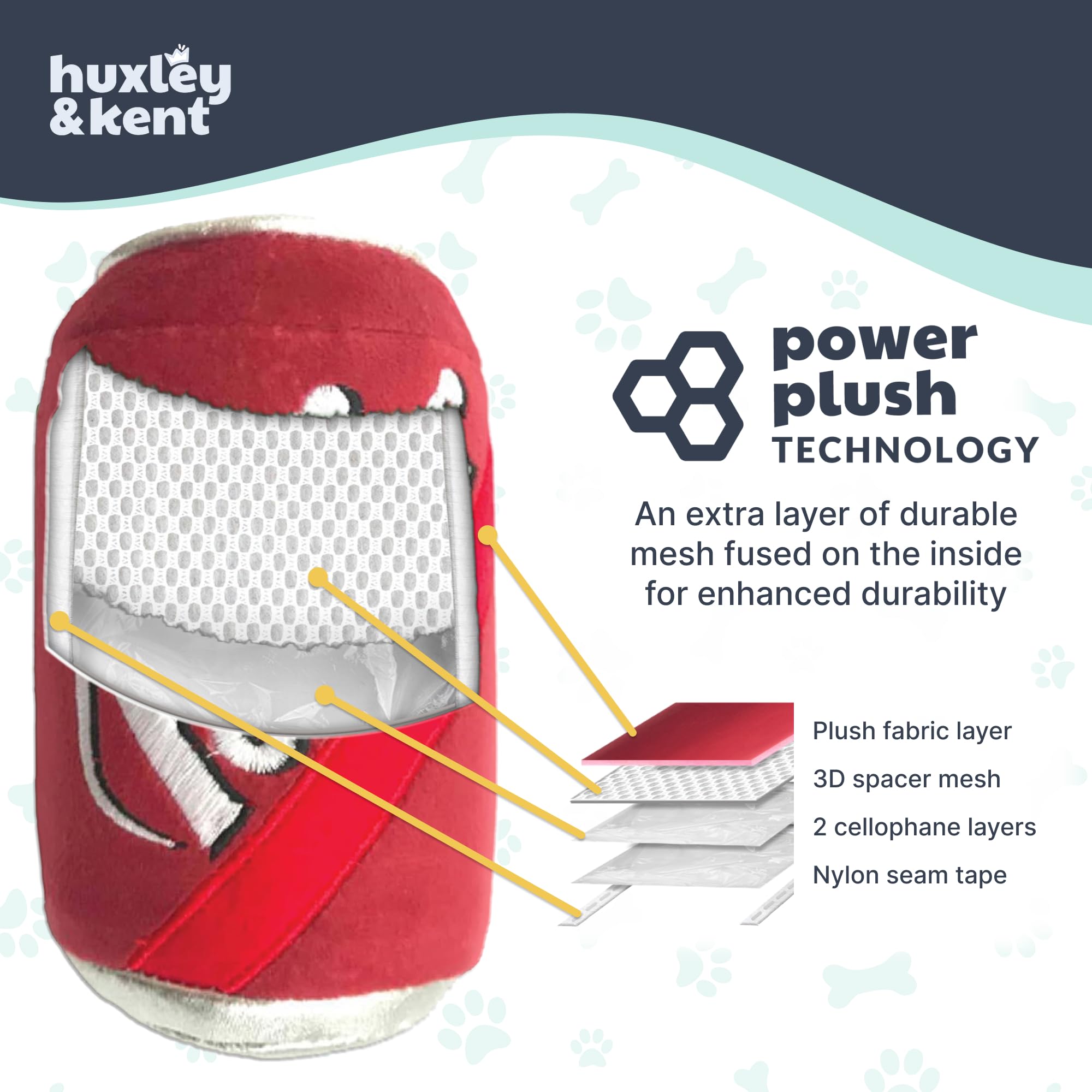 Huxley & Kent Pup-eroni Pizza Large Plush Dog Toy with Squeaker & Crinkle – Machine Washable