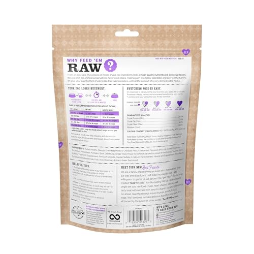 I AND LOVE AND YOU Stir and Boom Dehydrated Freeze Dried Raw Dog Food Turkey 1lb – Grain-Free with Turkey Hearts