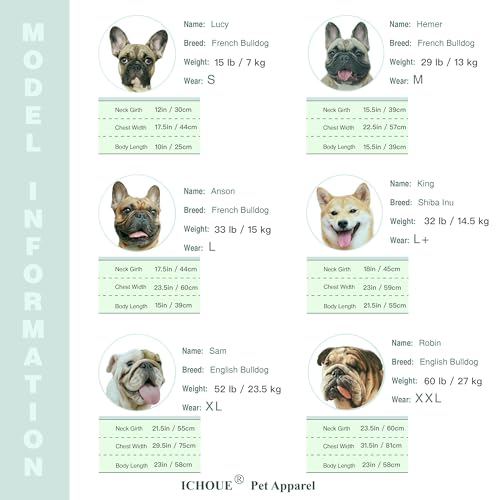 iChoue 100% Cotton Dog Halloween T-Shirt for Barrel Chest Breeds - X-Large (45-55 lbs)