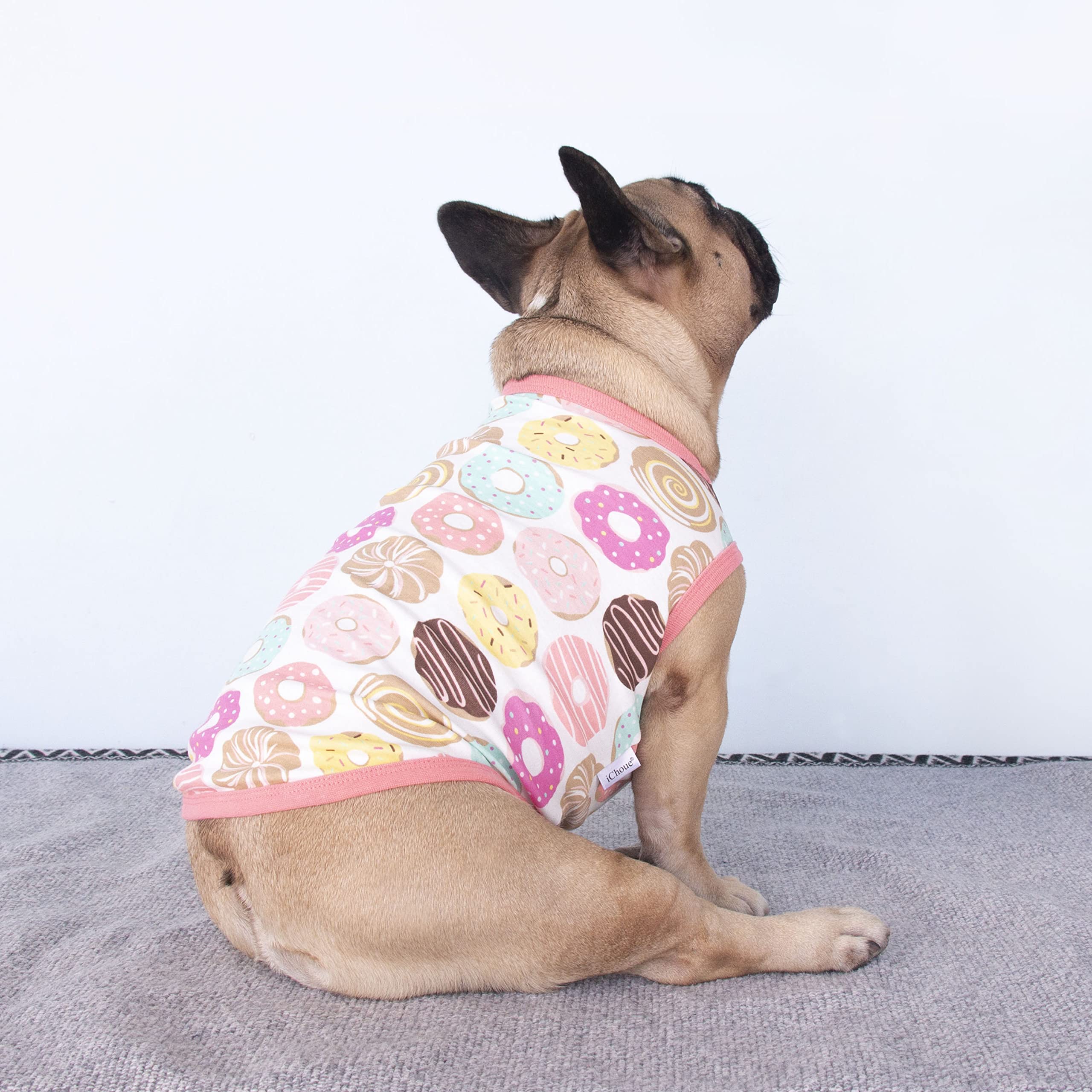 iChoue 100% Cotton Dog Halloween T-Shirt for Barrel Chest Breeds - X-Large (45-55 lbs)
