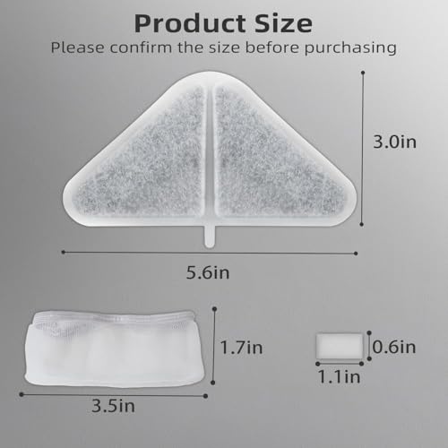 ITSCUTE 12-Pack Replacement Filters for 230oz/7L Pet Fountains – Includes Mesh Bags & Sponges