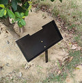 JFHEDY Grave Marker Stand for 8x4 Inch Memorial Stones – Black Powder Coated Steel Display