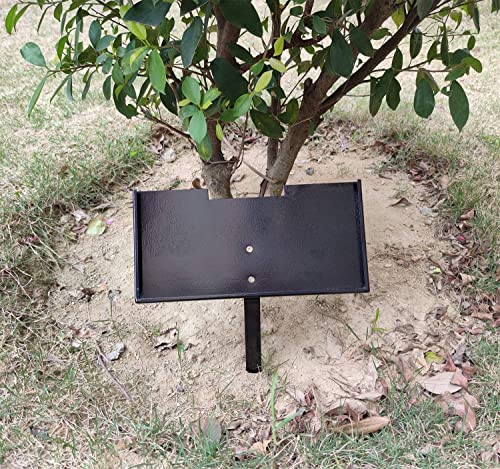 JFHEDY Grave Marker Stand for 8x4 Inch Memorial Stones – Black Powder Coated Steel Display